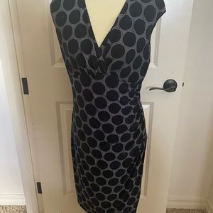 Navy and white pattern Lauren by Ralph Lauren dress size 12